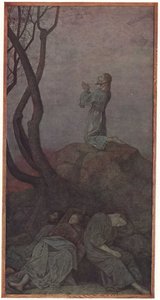 Cristo en el Monte de los Olivos de Hans Thoma